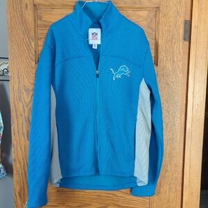 NFL Detroit Lions Full Zip Jacket Size Mens Medium